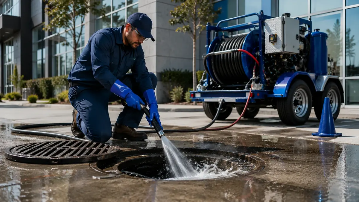 Commercial Hydro Jet Drain Cleaning in La Crescenta