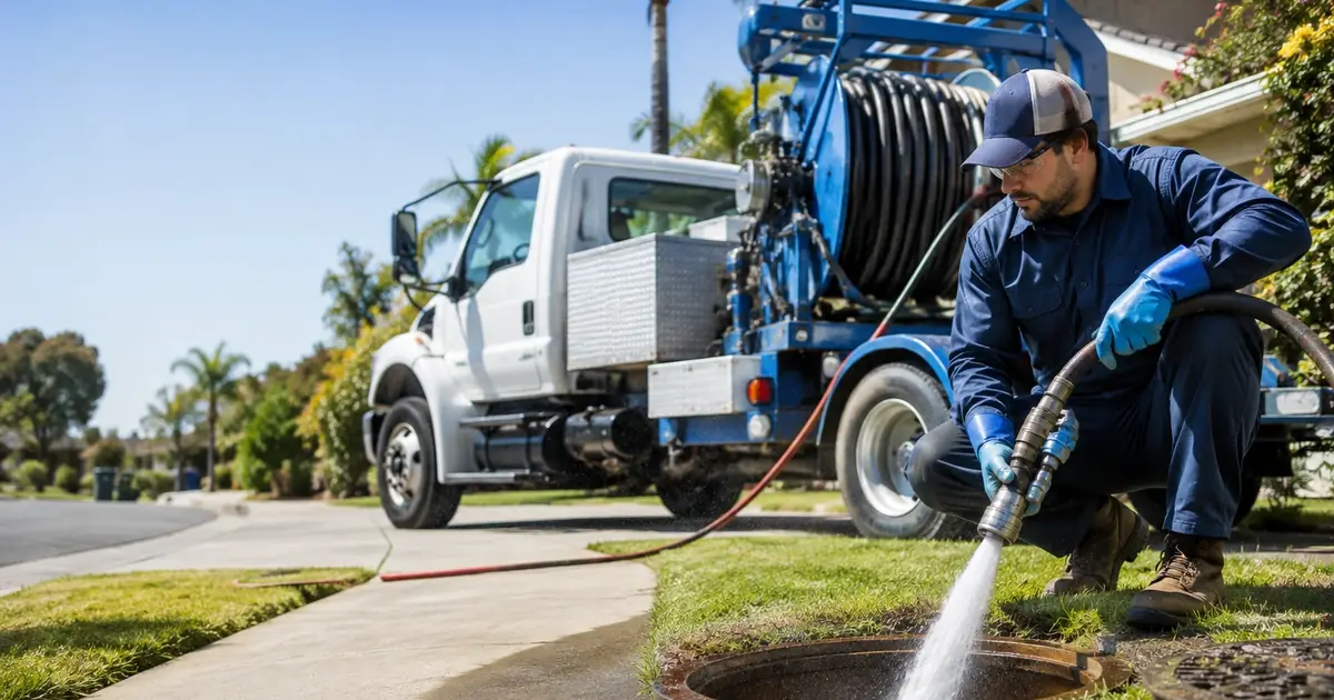Hydro jet sewer cleaning La Crescenta
