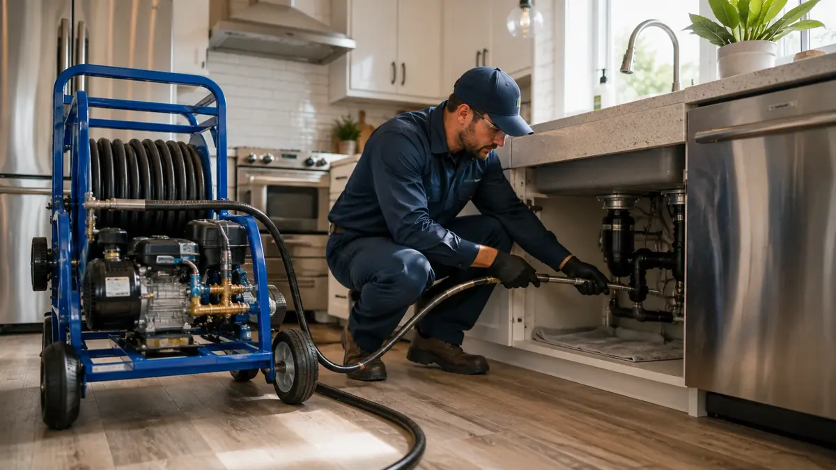 Kitchen Drain Hydro Jetting in La Crescenta